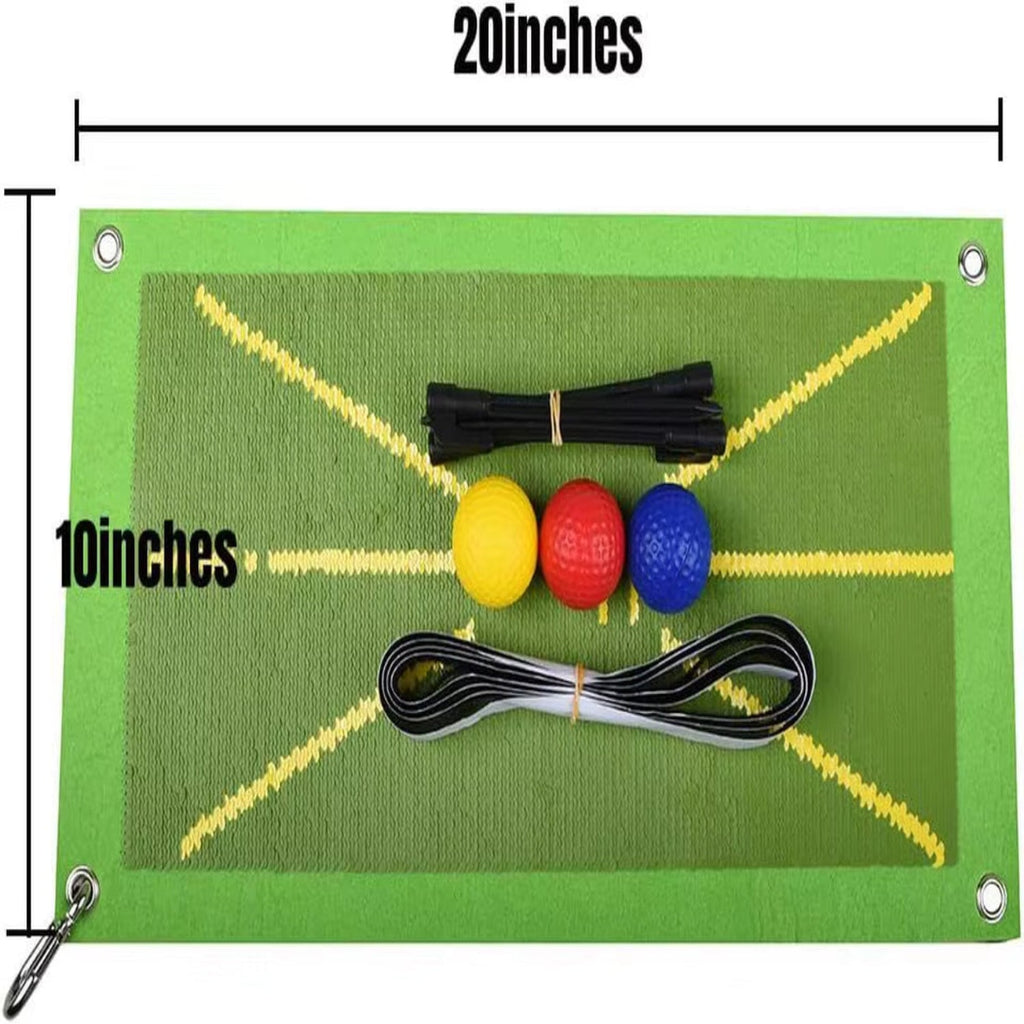 Golf Training Mat for Swing Detection Batting Clearly Shows Impact Traces Mini Portable Golf Training Aid Equipment